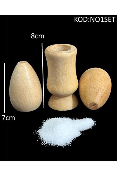 Woodya Ahşap tuzluk karabiberlik