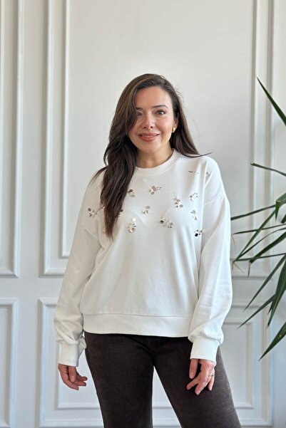 Yağmur Butik Hanorac cu aplicații de paiete în față