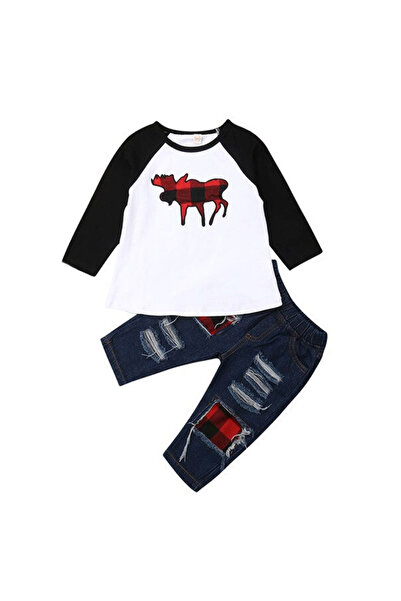 OEM Costum de baieti cu blugi rupti