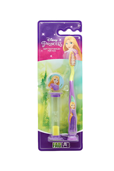 Fab lab Repunzel Children's Ultra-Soft Toothbrush with Hygienic Cover & Sand ...