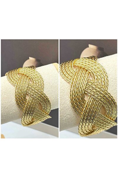 Regina Accessories Kalın Örgü Bilezik Kelepçe