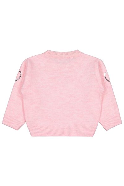 Civil Girls Sequin Heart Embroidered Sweater for Ages 2-5 - Pink 4-5 Years