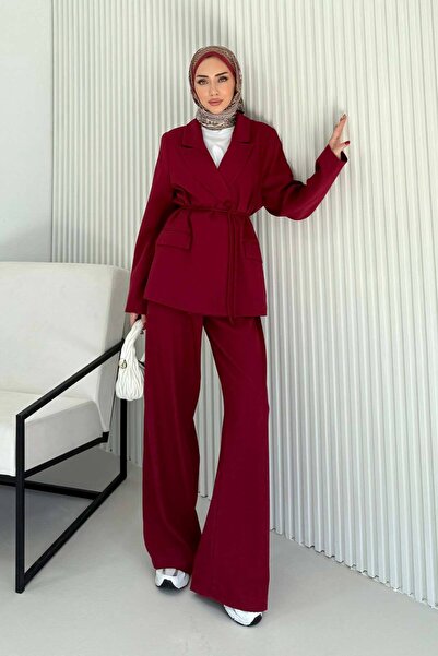 Melike Tatar Polyviscon Lined Jacket Suit 32-3300