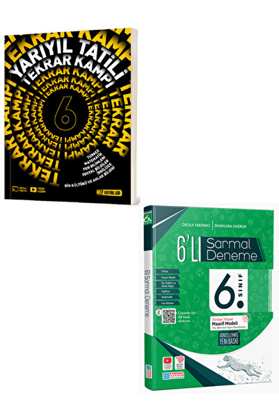 Efsane Yayınları 6.Sınıf Hız Yayınları 1.Dönem Yarıyıl Tatili Tekrar Kampı + ...