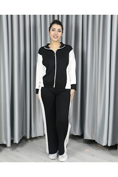 Femella Women Fashion Set de îmbrăcăminte din modal cu fermoar complet și det...