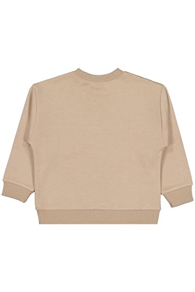 Civil Boys Plush Paneled 2-5 Years Old Sweatshirt - Brown 4-5 Years Old