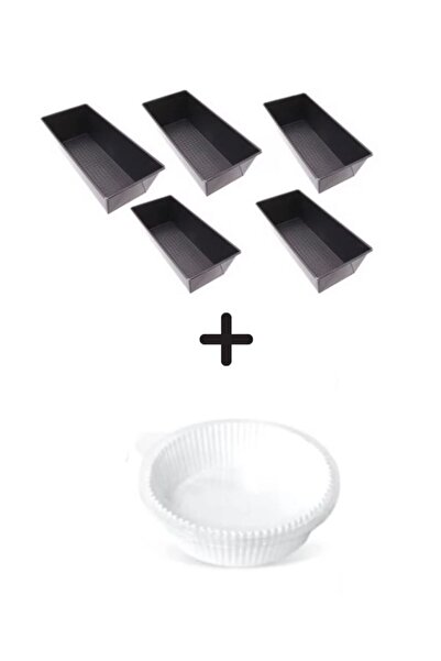 OEM Combo: Set de 5 tăvi de copt pentru dreptunghiulare +Set de 50 de hârtie de copt airfrayer