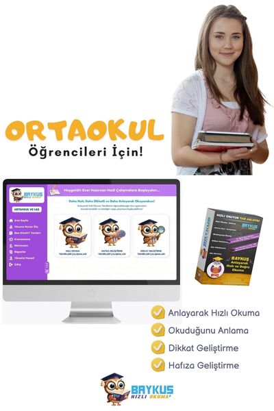 Baykuş Hızlı Okuma Ortaokul Anlayarak Hızlı Okuma Uygulaması | İlkokul Hızlı ...