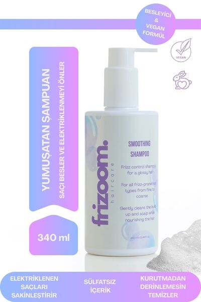Frizoom Elektriklenme Karşıtı Parlaklık Veren Şampuan (Smoothing Shampoo)
