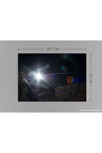 VreauPoster A4 Poster Earth from Space, ISS Expedition 41 View, NASA Photogra...