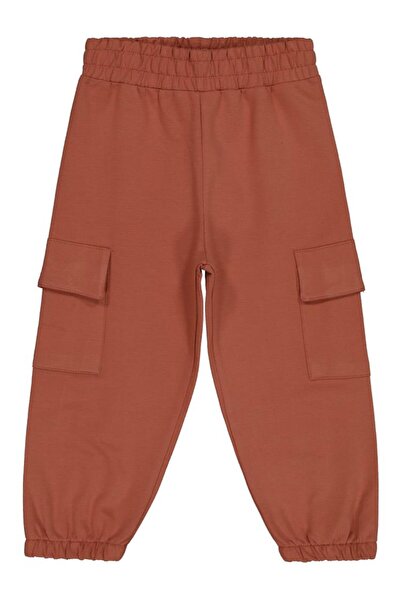 Civil Boys Cargo Pocket Pieces of 2-5 Year Old Tracksuit Bottoms - Orange 3-4 Years Old
