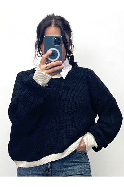 NİSUM MODA Pulover tricotat în două culori