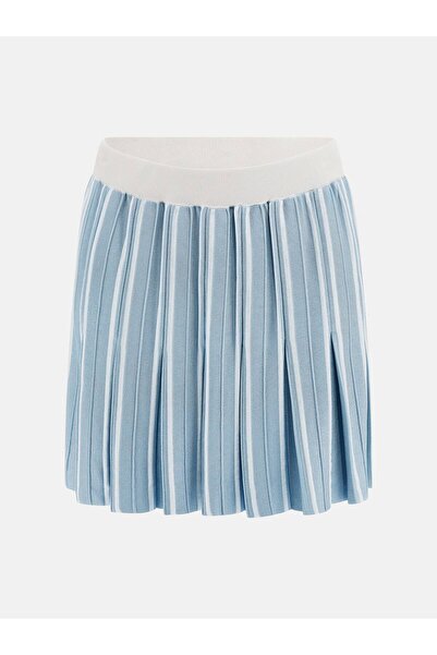 Guess Sweater Skirt Kadın Aktif Pileli Triko Etek