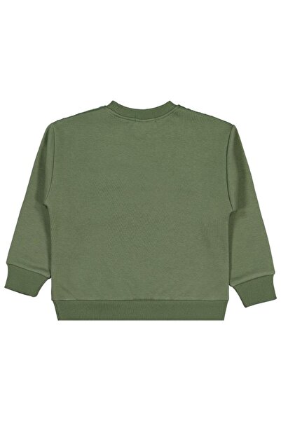 Civil Boys Plush Paneled 2-5 Years Old Sweatshirt - Khaki 3-4 Years Old