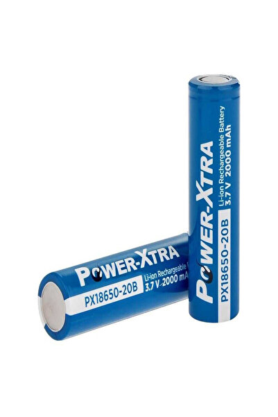 POWER-XTRA PX18650-20B 3.7V 2000mAh Li-ion Şarjlı Pil