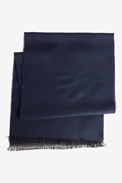 ALTINYILDIZ CLASSICS Men's Navy Blue Soft Textured Warm Scarf