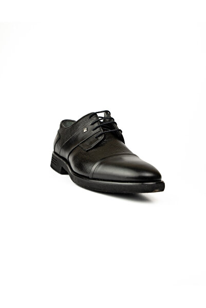 Fosco 3258 Black Leather Classic Men's Shoes
