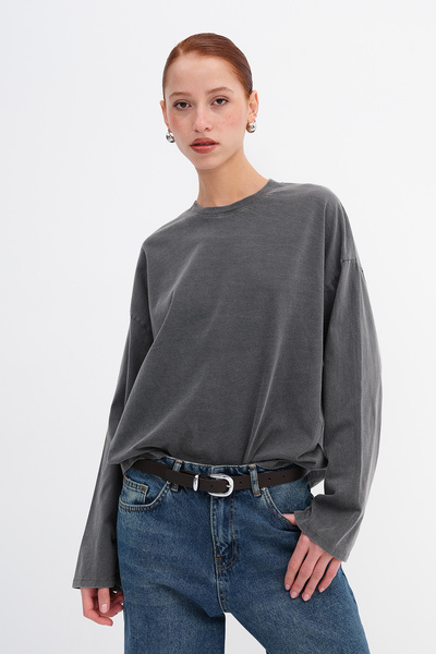 Addax Long Sleeve Basic T-Shirt B10580