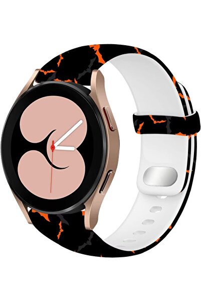 OEM Curea de ceas inteligent din silicon cu liliac de Halloween, 20 mm - Design respirabil și elegant