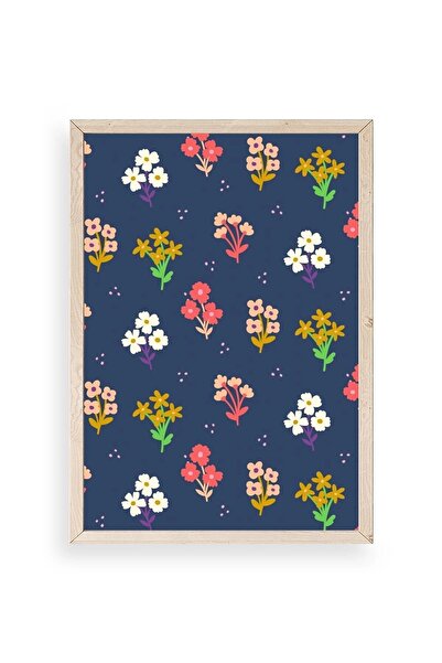 CT STONES Flower Wooden Framed Painting