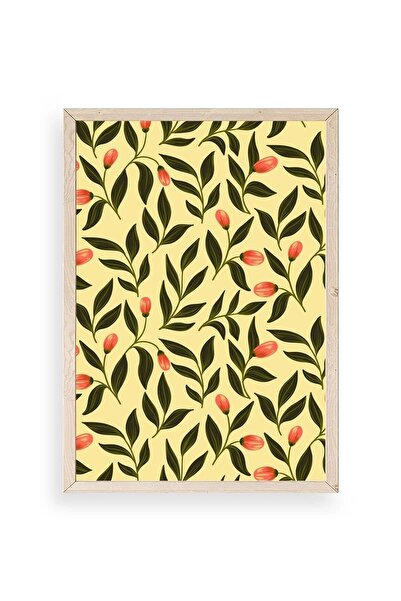 CT STONES Leaves Wooden Framed Painting