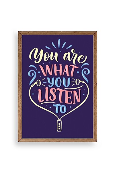 CT STONES Motto Wooden Framed Painting