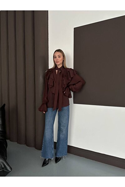 Haklife FIRFIRLI VOLANLI GÖMLEK