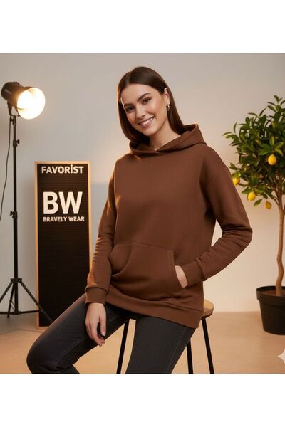 BW Bravely Wear ŽENSKA DUKSEVA SA RAVNOM KAPULJAČOM
