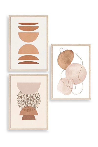 Twin Store Triple Wooden Framed Painting