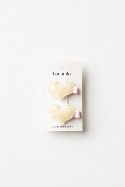 Banamio Sequin Double Heart Buckle