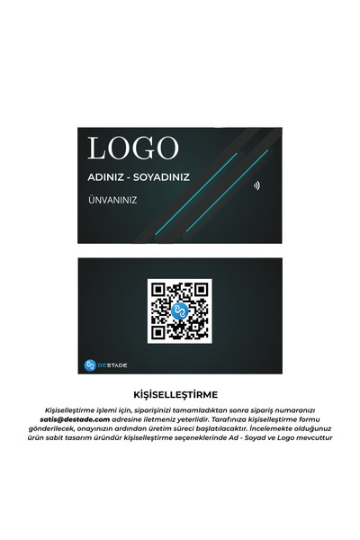 Destade NFC ve QR Kod Özellikli Temassız Dijital Kartvizit
