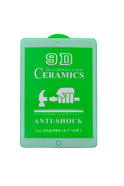 zore واقي شاشة سيراميك متوافق مع جهاز iPad Pro 10.5 (الجيل السابع) - أبيض