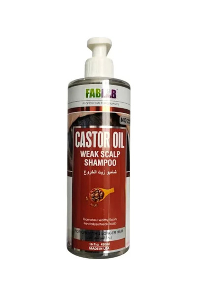 Fab lab FabLab Castor Oil Strengthening Shampoo for Weak Scalp – 450 ml