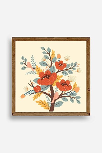 CT STONES Flower Wooden Framed Painting