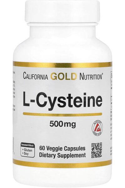 California Gold Nutrition , L-Cysteine, AjiPure®, 500 mg, 60 Veggie Capsules