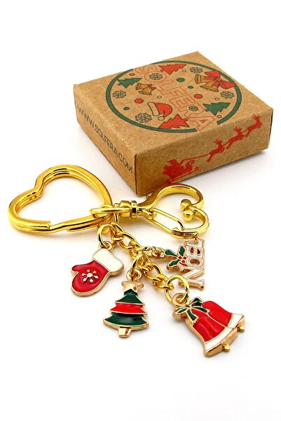 Solfera New Year Christmas Pine Tree Xmas Glove Charm Bag Ornament Keychain Ky112