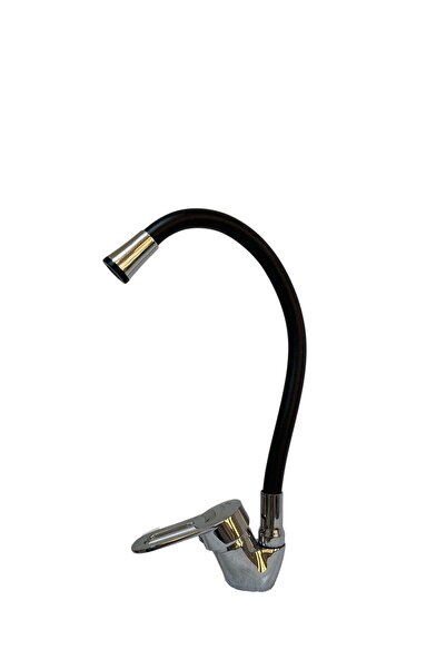 Generic Kitchen Sink Mixer With Flexible Hose In Black Stainless Steel