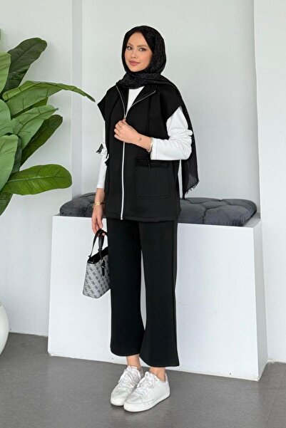 La Perla Boutique Scuba Vest Set Conservative Dress Suit