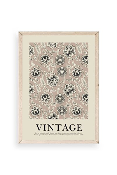 CT STONES Vintage Wooden Framed Table