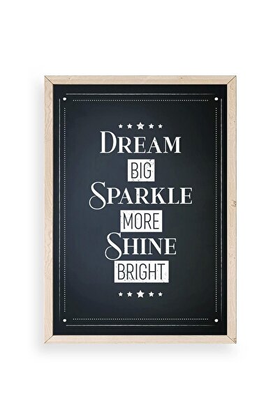 CT STONES Motto Wooden Framed Painting