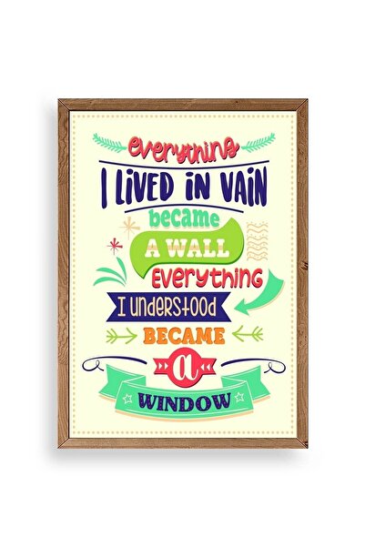 CT STONES Motto Wooden Framed Painting