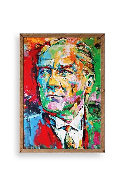 CT STONES Ataturk Wooden Framed Painting