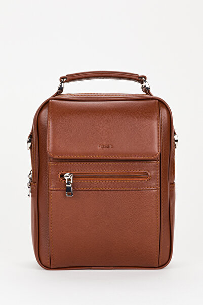 Fossil 100% Genuine Leather Men's Large Size Handbag and Crossbody Shoulder Bag