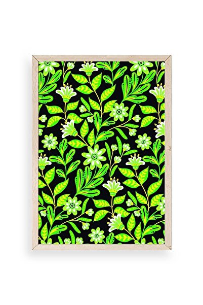 CT STONES Leaves Wooden Framed Painting