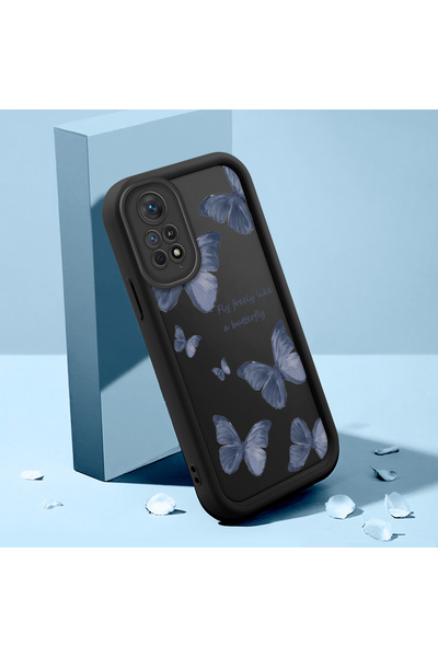 ucuc حافظة حماية من السيليكون الأسود المتوافقة مع هاتف Xiaomi Redmi Note 11 P...