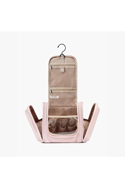 BAGSMART Light Pink Atlas Hanging Toiletry Bag