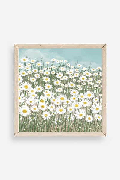 Twin Store لوحة مؤطرة بالزهور الخشبية