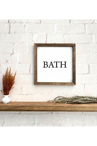 CT STONES Bathroom Bath Sheet Wooden Frame