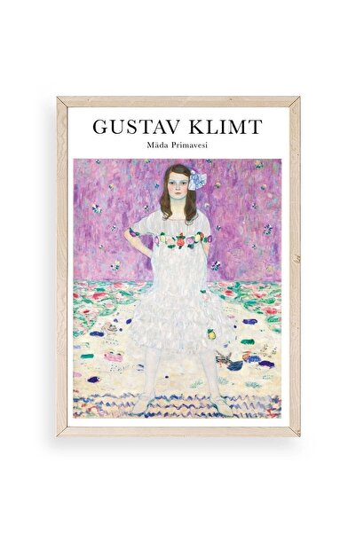 CT STONES Gustav Klimt Wood Framed Table