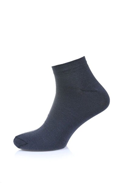 Conte Elegant Men's short cotton socks, monochrome, Left and Right 221 - Dark Grey, 25 (40-41)